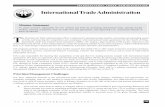 International Trade Administration - Department of · PDF fileInternational Trade Administration Mission Statement To create economic opportunity for U.S. workers and firms by promoting