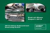 End-of-Show Report 2012 -  · PDF fileproduct，such as housing, ... Indonesia: 7.96% Hong Kong, Macau and Taiwan Europe ... Plastic& Rubber Machinery Wood-working