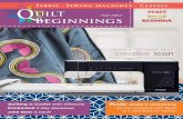 Fall 2017 - Quilt Beginningsquiltbeginnings.com/_downloads/fall2017lowres.pdf · Fun & Friendly Service ... We offer the complete line-up lock, Bernina and Pfaff sewing, serging,