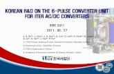 KOREAN R&D ON THE 6-PULSE CONVERTER UNIT FOR ITER AC… Presentations/SO1... · KOREAN R&D ON THE 6-PULSE CONVERTER UNIT FOR ITER AC/DC CONVERTERS ... French Power Transmission Grid