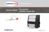 Operator’s Manual ComfortProTM Auxiliary Power · PDF fileAPU (Auxiliary Power Unit) ... (Auxiliary Power Unit) is mounted on the frame rail of your truck. It consists of an engine