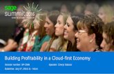 Building Profitability in a Cloud-first · PDF fileBuilding Profitability in a Cloud-first Economy ... “Gartner Says Nearly Half of Large Enterprises Will Have Hybrid Cloud Deployments