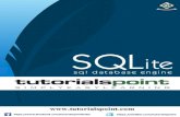 SQLite - Tutorials for Kubernetes, Spring JDBC, Java ... · PDF fileSQLite ─ ORDER Y lause ... configuration, transactional SQL database engine. SQLite is one of the fastest-growing