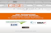 GSE INTEGRATION INSTALLATION MANUAL Photovoltaic mounting ... · PDF fileGSE INTEGRATION INSTALLATION MANUAL Photovoltaic mounting system ... plate and guide Photovoltaic panel ...