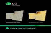 Installation Instructions - LG USA - LG · PDF fileInstallation Instructions ... used in the photovoltaic system. ... photovoltaic systems. After installation, check that the solar
