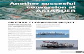 Another succesful conversion at · PDF filerepairs) underwent a major conversion project at ASTANDER Shipyard in Spain. ... The provision of coamings for the trencher hatch in way