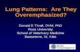 Lung Patterns: Are They Overemphasized? of Sciences/IVABS... · Lung Patterns: Are They Overemphasized? Donald E Thrall, DVM, PhD Ross University School of Veterinary Medicine Basseterre,