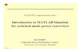 Introduction to MATLAB/Simulink for switched-mode …ecee.colorado.edu/~ecen5797/course_material/matlab/lab1/5807... · Introduction to MATLAB/Simulink for switched-mode power ...