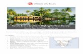 Kerala & the Southern Highlights Tour Dossier · PDF fileCoonoor and Ooty - Beautiful hill stations of the ... Kerala & the Southern Highlights Tour Dossier ... Please ensure you have