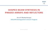 SHAPED BEAM SYNTHESIS IN PHASED ARRAYS AND …ewh.ieee.org/r2/no_virginia/aps/IEEE_DL_Projection_mod.pdf · SHAPED BEAM SYNTHESIS IN PHASED ARRAYS AND REFLECTORS ... Contour of a