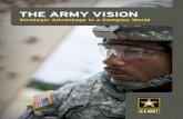 THE ARMY VISION · PDF fileOur Vision for the Army of 2025 and Beyond will define the Army’s mission and unique role among the military services, ... THE ARMY VISION