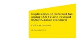 Implication of deferred tax under IAS 12 and revised zakat ... · PDF fileImplication of deferred tax under IAS 12 ... Overall understanding of deferred tax under IAS 12 Accounting