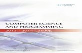 COMPUTER SCIENCE AND PROGRAMMING - Cengage · PDF fileCOMPUTER SCIENCE AND PROGRAMMING ... C++ Programming: From Problem Analysis to Program Design, ... Drozdek NEW EDITION 13 Data
