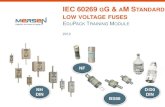 IEC 60269 GG & A TANDARD LOW VOLTAGE FUSESep-ca.mersen.com/.../TM-104-Mersen-EduPack-IEC60269-gG-aM-Stan… · 2 EduPack Trainng Modules – IEC 60269 gG & aM Standard Low Voltage