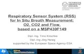 Respiratory Sensor System (RSS) for In Situ Breath ... · PDF fileRespiratory Sensor System (RSS) for In Situ Breath Measurement: ... a flow turbine pulse shaping circuit, two ...