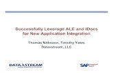 Successfully Leverage ALE and IDocs for New Application ... · PDF fileSuccessfully Leverage ALE and IDocs for New Application Integration ... via Variant configuration ... Model to
