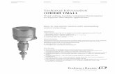 iTHERM TM411 Technical Information - Endress+Hauser · PDF filesafety •iTHERM QuickNeck – cost and time savings thanks to simple, tool-free recalibration ... Technical Information