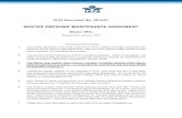 MASTER AIRFRAME MAINTENANCE AGREEMENT - IATA Airframe... · MASTER AIRFRAME MAINTENANCE AGREEMENT 3 | P a g e PREAMBLE IATA Document No. 2014-01 addresses arrangements for Aircraft