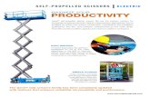 SELF-PROPELLED SCISSORS ELECTRIC - · PDF fileGenie® self-propelled electric scissor lifts are the industry solution for increasing worksite productivity. ... On-board diagnostics