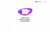 TELIA IOT101 GUIDE - Telia Company - Telia Company · PDF fileTelia Company 5 LED-light for Battery status (charger disconnected) Blinking three times every 15 seconds: The device