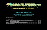Delphi DP200 Removal-Installation-Timing Procedures - …assets.suredone.com/2158/documents/DP200 REMOVAL-INSTALLATIO… · 2 FINDING TOP DEAD CENTER DIAMOND DIESEL AND TURBOCHARGER