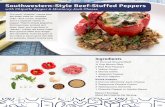 Southwestern-Style Beef-Stuffed Peppers · PDF fileSouthwestern-Style Beef-Stuffed Peppers ... if you have one) on medium-high until hot. ... Cook, stirring frequently, 30 seconds