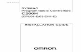 SYSMAC PROGRAMMABLE CONTROLLERS C200H · PDF fileOmron will provide applicable third party certification documents identifying ratings and limitations of use which apply to the Product.