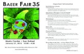AEER FAiR 35 Important Information 35 Program.pdf · Important Information BAEER Fair website ... Karen Mendelow Nelson and Bay Area Math Project Kimi Hosoume Lawrence Hall of Science