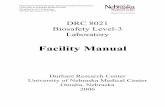 SOP Manual-DRC 8021 · PDF fileDepartment of Pharmacology and Experimental Neuroscience University of Nebraska Medical Center Biosafety Level 3 Laboratory Durham Research Center 8021