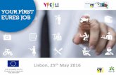 Lisbon, 25 May 2016 - EURES - European Job Days · PDF fileLisbon, 25th May 2016 ... • E-counseling and training sessions (language, CV redaction, ... Pre-selection / contract proposal
