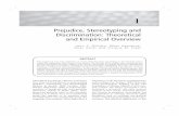 Prejudice, Stereotyping and Discrimination: Theoretical ... · PDF filePrejudice, Stereotyping and Discrimination: Theoretical ... emphasized how normal psychological ... logical and