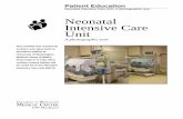 Neonatal Intensive Care Unit - UW · PDF fileNeonatal Intensive Care Unit A photographic tour This booklet was created by mothers who gave birth to premature babies at University of