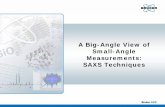 A Big-Angle View of Small-Angle Measurements: SAXS · PDF fileA Big-Angle View of Small-Angle Measurements: SAXS Techniques. Welcome Brian Jones. Sr. Applications Scientist. Bruker