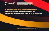 Qumra Screenings: Modern Masters & New Voices in … 2015 Screeing guide... · Qumra Screenings: Modern Masters & New Voices in Cinema . 6–11 March, 2015. Cultural Village Katara,