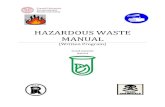 HAZARDOUS WASTE MANUAL - Cornell University · PDF file  ... 4.1 Hazardous Waste Generation, Management and Disposal
