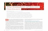 The Evolution of Bitcoin Hardware - Home | Computer ...cseweb.ucsd.edu/~mbtaylor/papers/Taylor_Bitcoin_IEEE_Computer_2… · SEPTEMBER 2017 59 Bitcoin mining Bitcoin mining is the