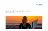 Investor & Analyst Day 2015 -  · PDF fileInvestor & Analyst Day 2015 ... VP Wholesale Asia/Pacific 11.30 New products – Hearing instruments ... LARGE RETAIL ACCOUNTS