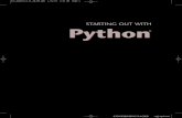 STARTING OUT WITH Python - Pearson UKcatalogue.pearsoned.co.uk/preface/0321537114.pdf · Tony Gaddis Haywood Community College Python STARTING OUT WITH ® A01_GADD7119_01_SE_FM.QXD