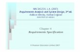 Requirements Specification - Department of Computingcomp.mq.edu.au/books/rasd3ed/ReadersArea/LectureSlides/RASD3ed… · MACIASZEK, L.A. (2007): Requirements Analysis and System Design,