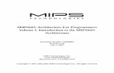 MIPS64® Architecture For Programmers Volume I ...scc.ustc.edu.cn/zlsc/lxwycj/200910/W020100308600768363997.pdf · MIPS Technologies does not assume any liability arising out of the