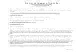 Air Cadet League of Canada 2013 Minutes.pdf · the Music Awards for Excellence – the Bandsman Award and the Piper Award are due by October 31, 2013 ... AIR CADET LEAGUE OF CANADA