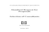 Standard Request for Proposals Selection of Consultantssiteresources.worldbank.org/INTPROCUREMENT/Resources/WB_SRFP… · Standard Request for Proposals Selection of Consultants The