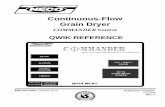 Continuous-Flow Grain Dryer -  · PDF filePublication Number: 7713395 Rev: A Continuous-Flow Grain Dryer Effective Date: October 2012 COMMANDER Control QWIK REFERENCE