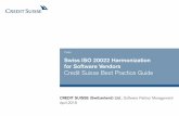 Swiss ISO 20022 Harmonization for Software Vendors Credit ... · PDF fileSwiss ISO 20022 Harmonization for Software Vendors ... Implement all 5 combinations with Swiss Business Rules