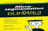 Micro-segmentation for Dummies, · PDF fileAny dissemination, distribution, or unauthorized use is ... Micro‐segmentation For Dummies ... Any dissemination, distribution, or unauthorized