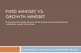 Fixed vs. Growth Mindset  vs. Growth Mindset ... Carol Dweck, professor of psychology at ... Find lessons and inspiration in the success of others Carol Dweck, ...