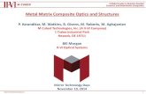 Metal Matrix Composite Optics and Structures - NASA M... · Metal Matrix Composite Optics and Structures 1 P. Karandikar, M. Watkins, B. Givens, M. Roberts, M. Aghajanian M Cubed