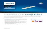 Fortimo LED Strip Gen3 - · PDF fileBins NA Note: Specifications ... 4 - 10 Datasheet - Fortimo LED Strip Gen3 102 mm 375 lm LV3 August 2015 Abs max ratings Parameter Min Typ Max Unit
