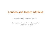 Lenses and Depth of Field - Donald Bren School of ...majumder/PHOTO/LensesAndDepthOfField.… · Lenses and Depth of Field ... • Canon, Nikon: in the lens ... From The Manual of
