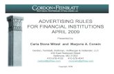 ADVERTISING RULES FOR FINANCIAL INSTITUTIONS … rules.pdf · ADVERTISING RULES FOR FINANCIAL INSTITUTIONS ... – Open-End Credit ... banner or pop-up advertisement, if a